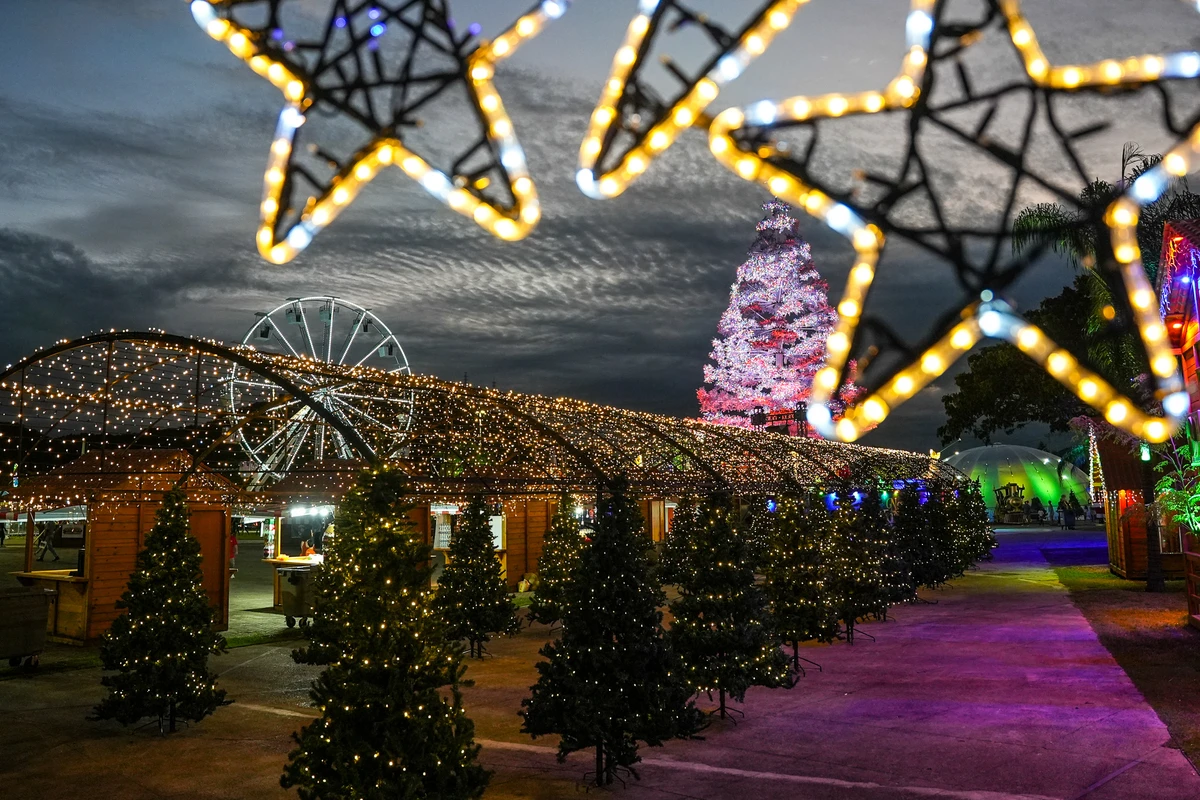 Decoração de natal na Praça do Papa por Vitor Jubini