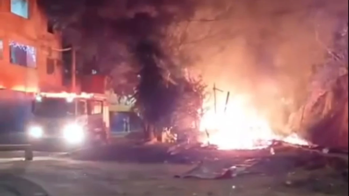 Incêndio atinge barracas de moradores de rua em Cariacica