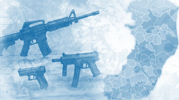 Foram analisadas 22.625 armas apreendidas pelas forças de segurança e identificada a presença mais frequente de pistolas e submetralhadoras