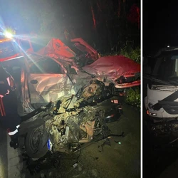 Vítima ficou presa às ferragens após o acidente registrado no início da madrugada desta segunda-feira (8); pista foi liberada por volta das 2h