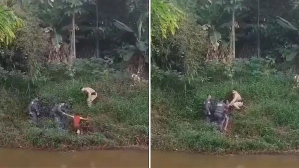 Indivíduo furtou mochila com três cheques, notas promissórias, escrituras de propriedade e objetos pessoais; ele tentou fugir, mas acabou alcançado