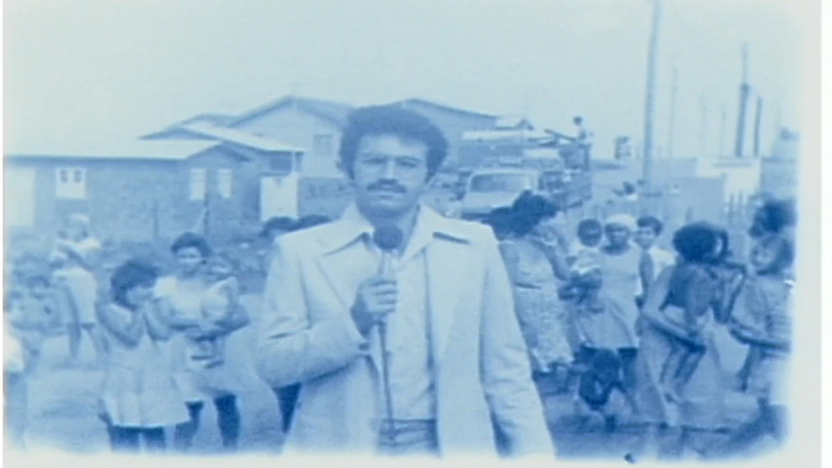 Abdo Chequer em reportagem para a TV Gazeta em 1979 por Reprodução/TV Gazeta