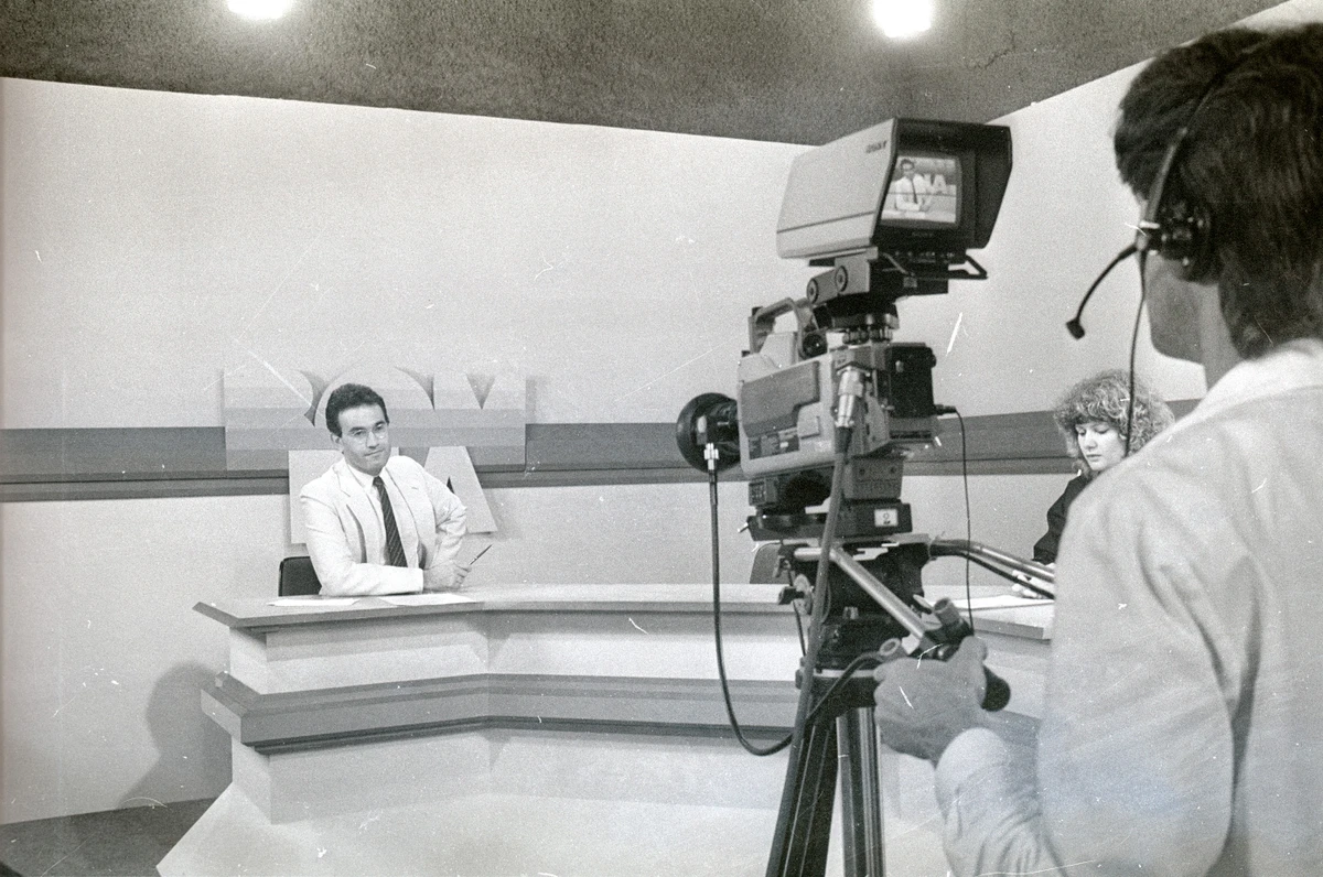 Abdo Chequer na bancada do Bom Dia Espírito Santo  por Helô Sant'ana