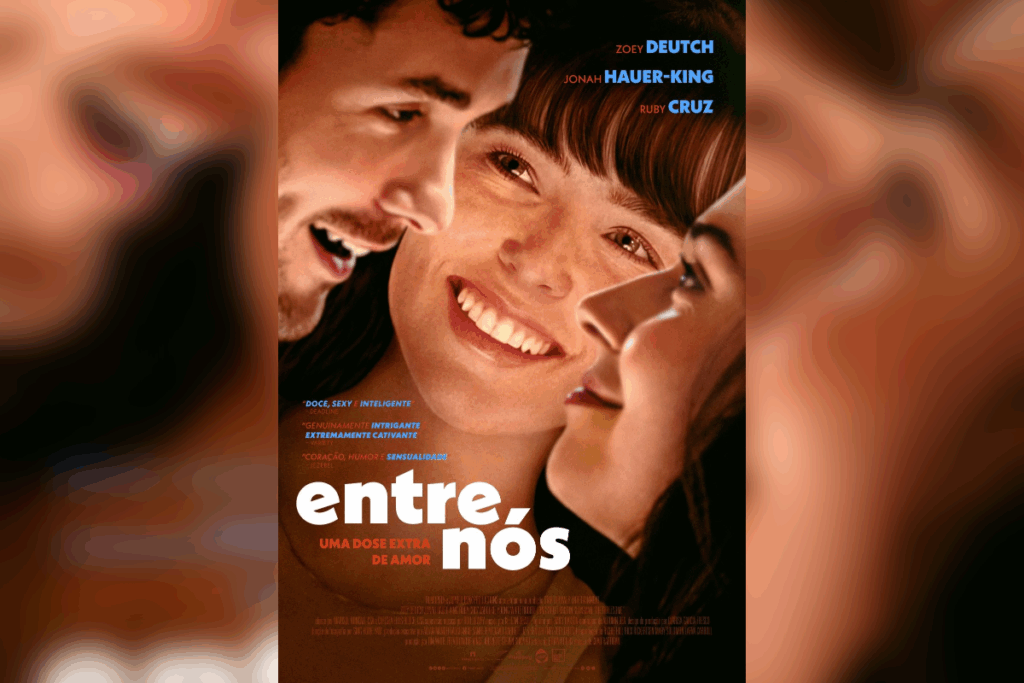 “Entre Nós – Uma Dose Extra de Amor” mostra três jovens que enfrentam consequências inesperadas após uma noite impulsiva (Imagem: Reprodução digital | Paris Filmes)