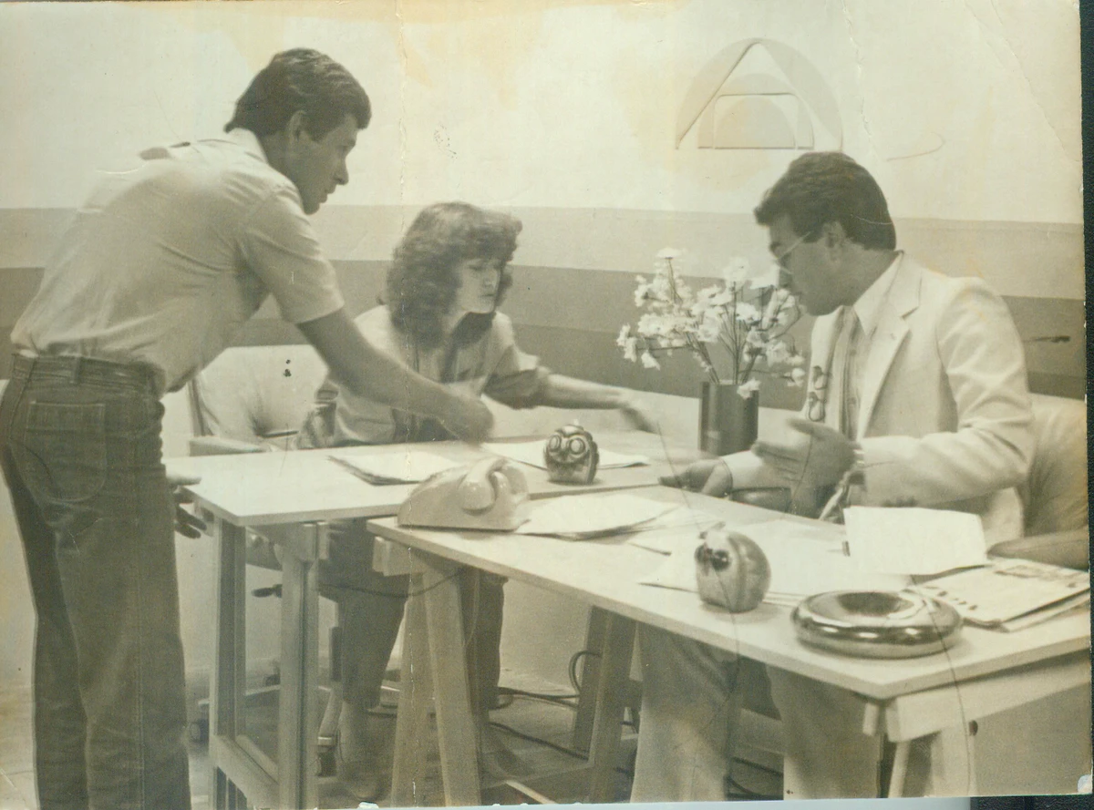 Vladimir Godoy, Marisa Sampaio e Abdo Chequer, em 1983 por Vladimir Godoy