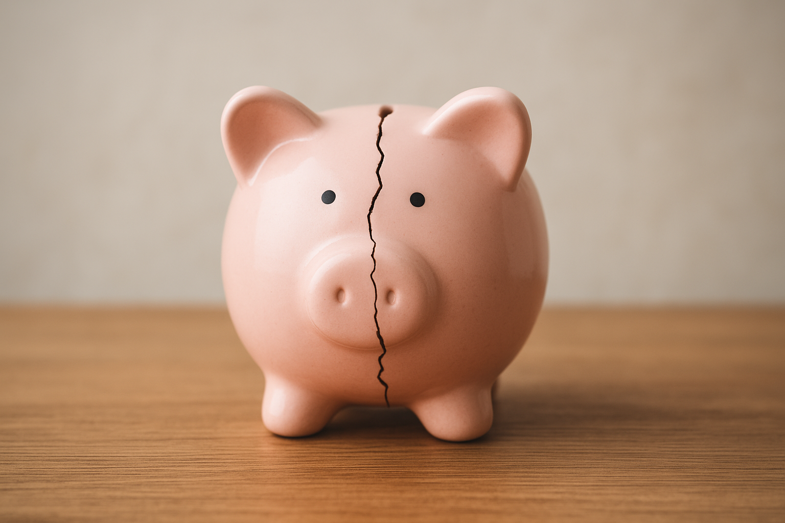 A falta de reservas financeiras expõe famílias a maior vulnerabilidade e pressiona a economia. Crédito: Imagem gerada pelo ChatGPT