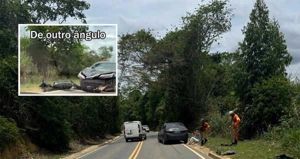 Colisão envolveu um carro e uma moto. Piloto morreu no local do acidente