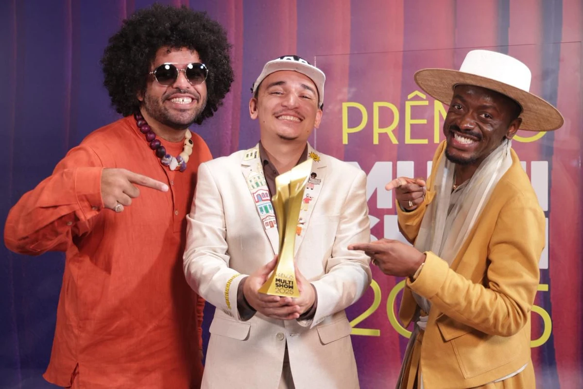 No Prêmio Multishow 2025 Mestrinho ganhou três prêmios ao lado dos cantores João Gomes e Jota.pê