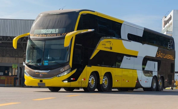 O modelo Double Decker da São Gabriel será usado em viagens turísticas