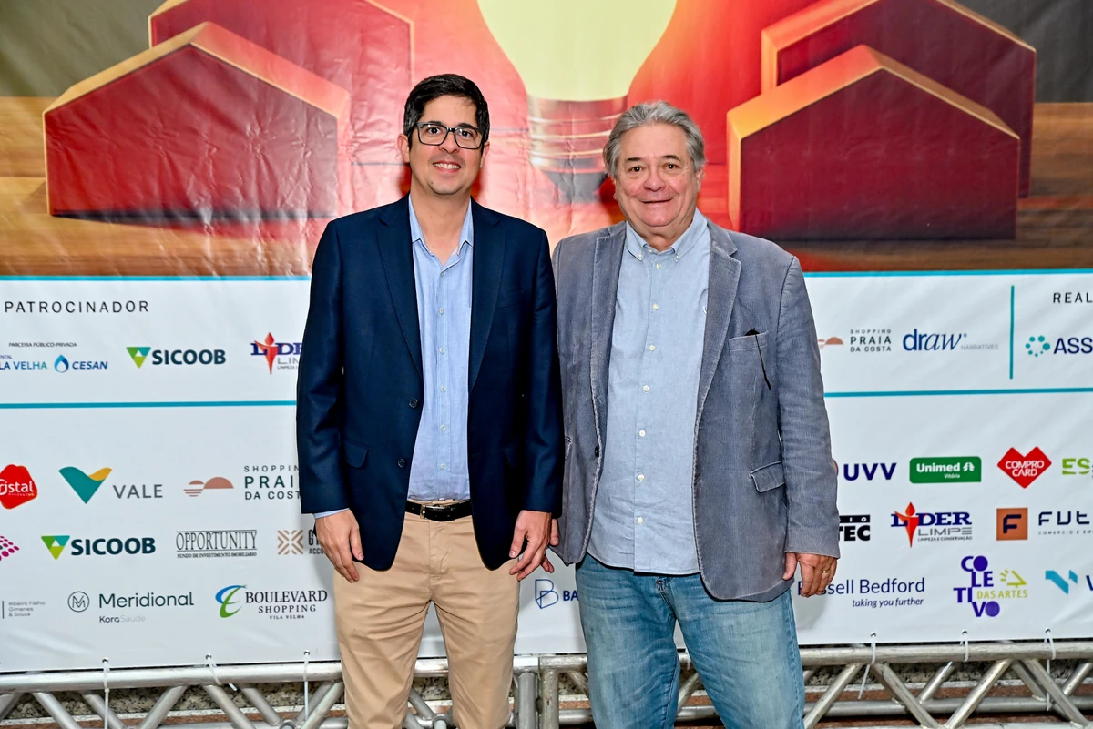 O presidente da Assevila Thomaz Tommasi  e Luiz Paulo Velloso Lucas 