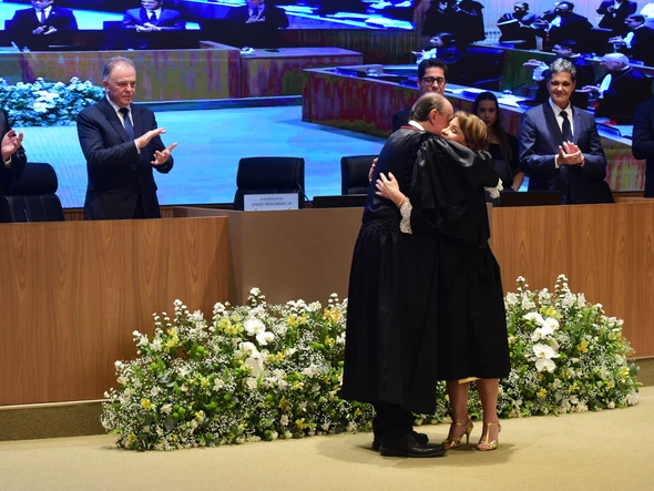 A desembargadora Janete Vargas Simões toma psse como presidente do TJ-ES. Ela é a primeira mulher nesse cargo  por Carlos Alberto Silva