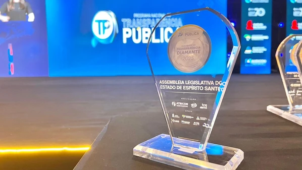 Legislativo capixaba recebeu o Selo Diamante de Transparência Pública, posicionando-se entre os poderes e órgãos públicos mais transparentes do Brasil