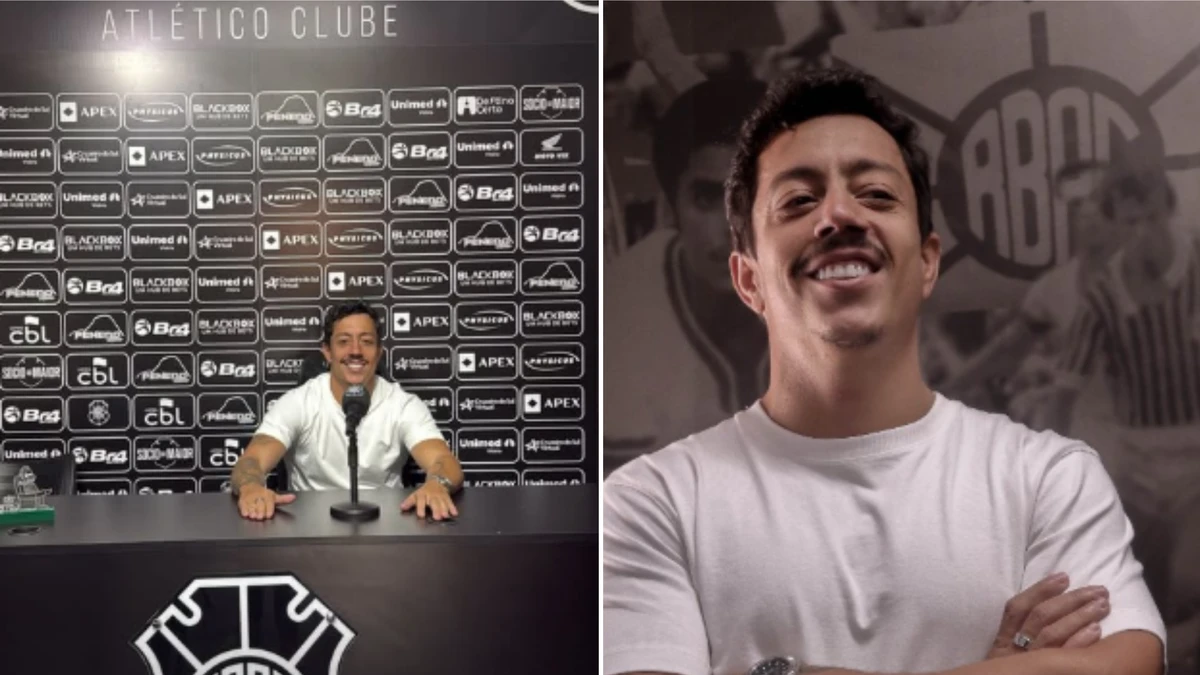 Humorista visitou a sede do clube, na Serra