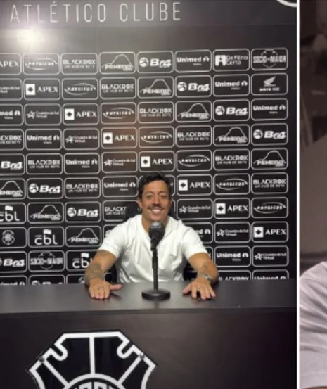 Humorista visitou a sede do clube, na Serra