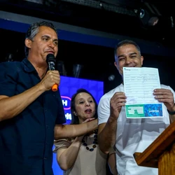 Evento do partido contou com a presença do deputado federal Gilson Daniel, presidente estadual do Podemos, da presidente nacional do partido, deputada federal Renata Abreu, e do vice-governador do Espírito Santo, Ricardo Ferraço