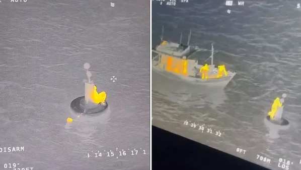 Os dois ficaram à deriva após perderem o controle da moto aquática em que estavam, na noite desse sábado (13)