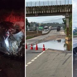 Vítimas do acidente fatal estavam voltando de uma festa em Castelo; casos aconteceram na madrugada desta segunda-feira (15)