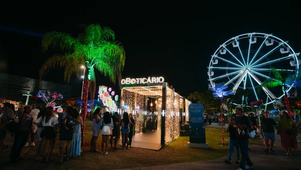 No Natal de Encantos, visitantes poderão registrar fotos em cenário instagramável que reforça o clima natalino