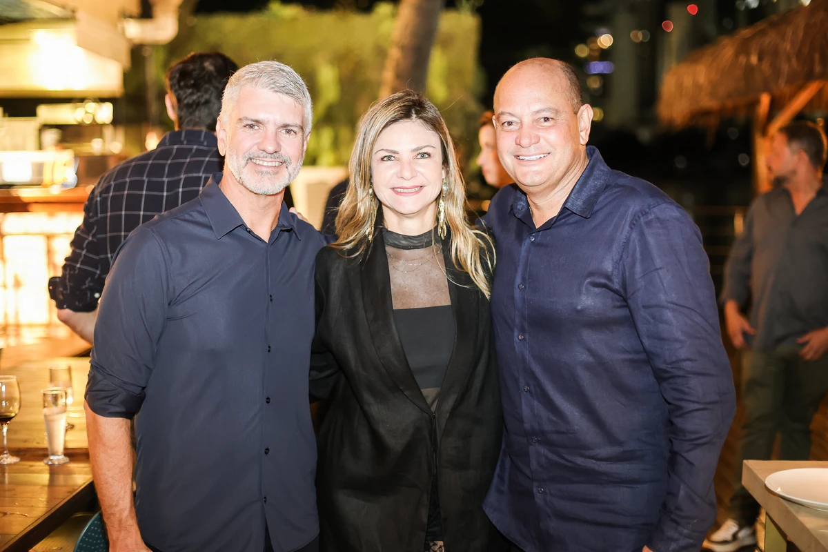 Sandro Carlesso, Cláudia Rudio e Glauco Marinho