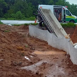 Ninguém se feriu e o trânsito não foi comprometido, informou a Polícia Rodoviária Federal