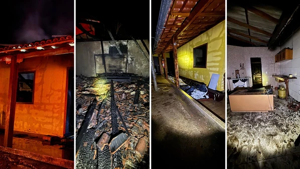 Suspeito de 18 anos chegou a jogar líquido inflamável no pai e avançou na direção dos policiais com uma barra de ferro