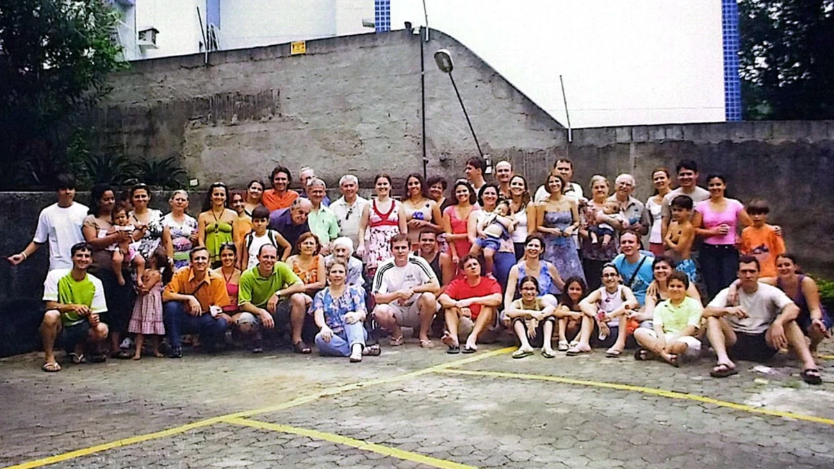 Comemoração da família em 1996.  por Arquivo pessoal