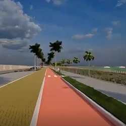 Área entre a Passarela da Moqueca e a Praia do Amor ainda deve contar com novos bancos, bicicletário e paisagismo