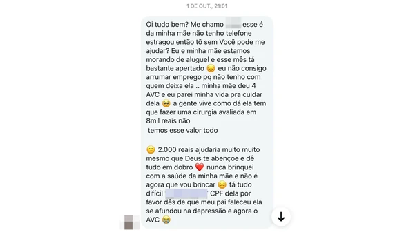 Investigações começaram após delegado de Venda Nova do Imigrante desconfiar de mensagem enviada pela suspeita para obter dinheiro via rede sociais