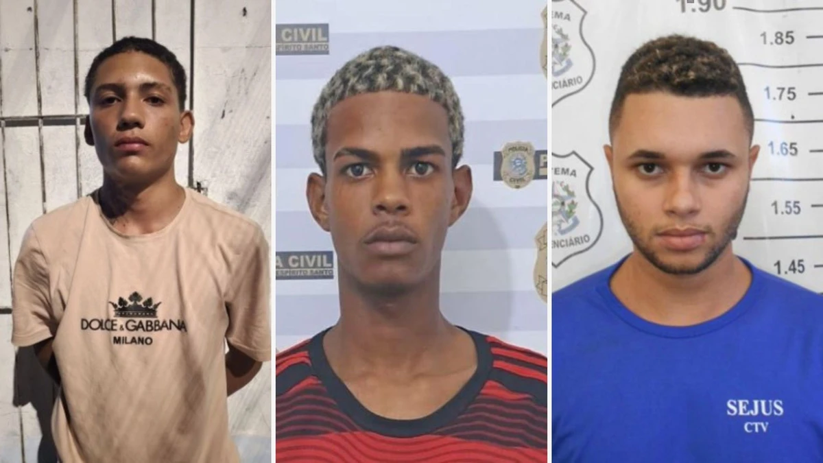 Christiano Oliveira Santos, Levi de Oliveira Santos e Daniel Bastos dos Santos (foragido)