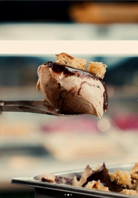 Gelato de chocotone da Borelli 