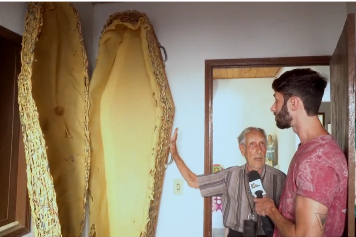 Seu Anisínio morreu aos 98 anos, em Itapina