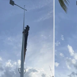 De acordo com a prefeitura, as estruturas absorvem melhor a energia das colisões de veículos, diferente do que ocorre com os postes atuais; instalação será no trecho entre Serra Sede e Carapina