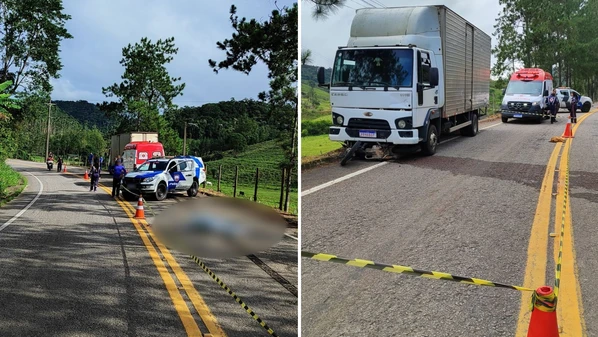 Segundo informações da Polícia Militar, o piloto bateu de frente com o veículo e não resistiu