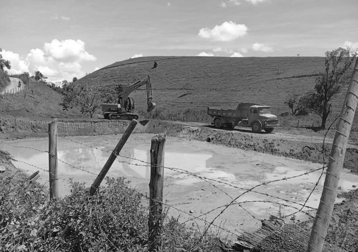 Obras do Fundo Cidades - adaptação dos municípios às mudanças climáticas - Bacia de contenção de enxurradas em São José do Calçado
