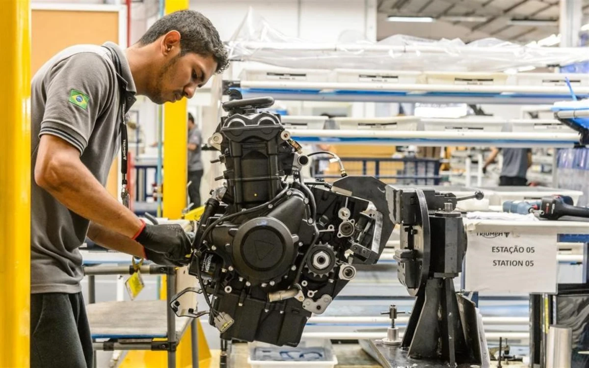 Fábrica da Triumph Motorcicles no Brasil