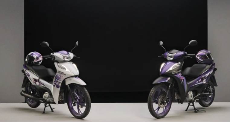 Modelos foram desenvolvidos pela equipe brasileira de Design da Honda, em parceria com a Sanrio. Crédito: Divulgação