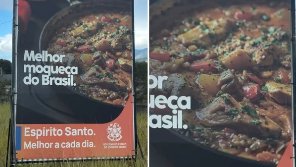 Propaganda com imagem errada da ação "Orgulho Capixaba", do governo do Espírito Santo, repercutiu nas redes sociais; material já foi retirado