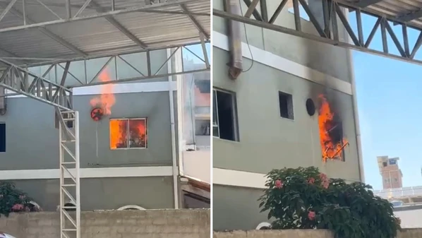 Ocorrência foi na manhã desta quarta-feira (24) e danificou a cozinha do estabelecimento, mas ninguém ficou ferido