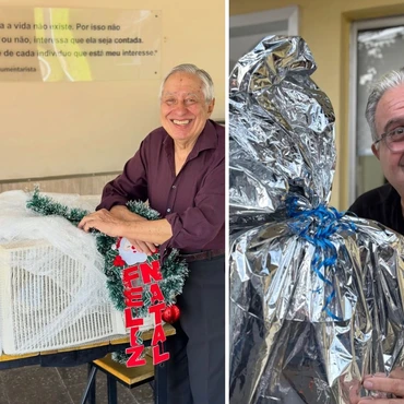 Imagem - Moradores do Retiro dos Artistas recebem presentes de Natal