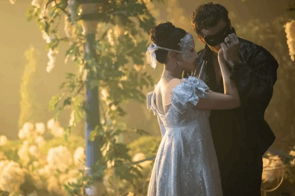 A quarta temporada de “Bridgerton” coloca Benedict Bridgerton no centro da história e foca seu romance com Sophie Baek (Imagem: Reprodução digital | Netflix)