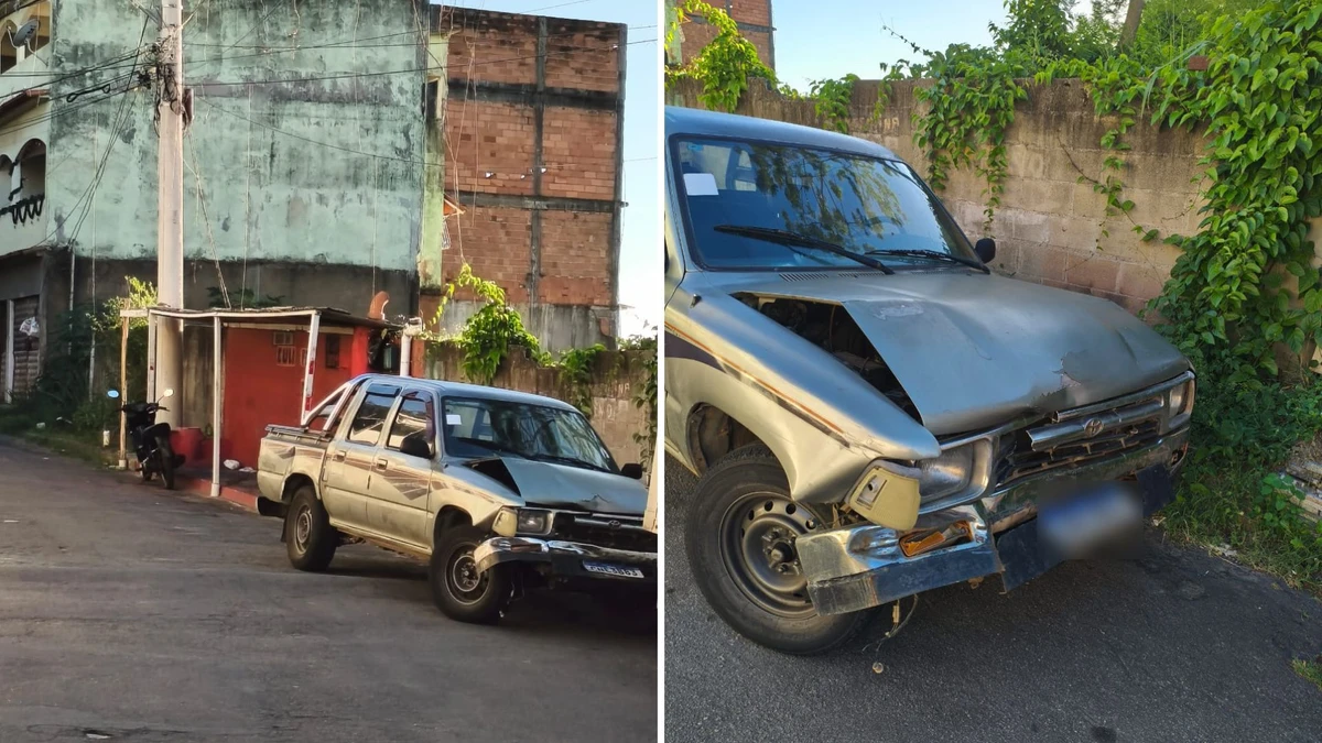 Veículo envolvido no atropelamento foi localizado no bairro Itaquari, em Cariacica