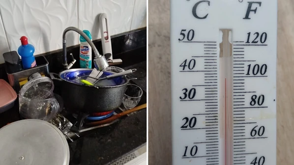 Bairros estão sem água até para beber, enquanto termômetros chegam a quase 40° na cidade do Noroeste do Espírito Santo