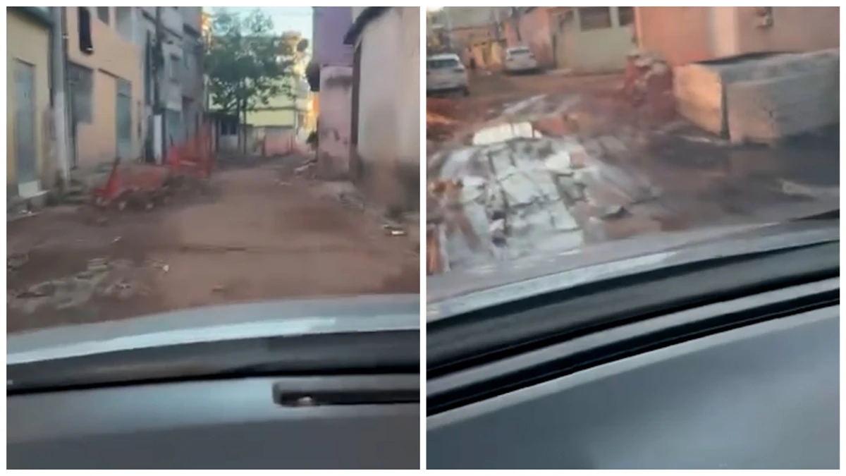 Moradores reclamam de vazamento de esgoto em obra em Vila Velha