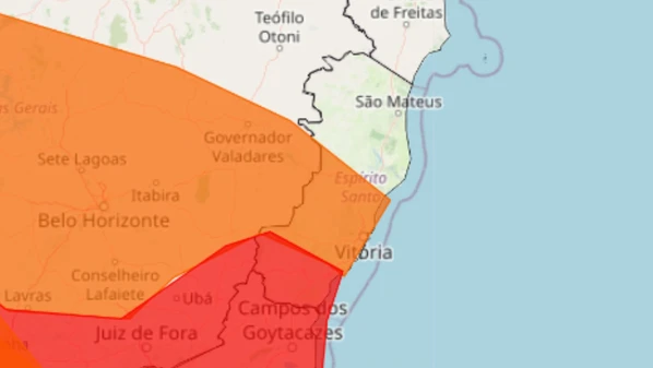 Temperaturas devem ficar 5 °C acima da média para o período; municípios mais ao Sul capixaba são os com maior risco à saúde