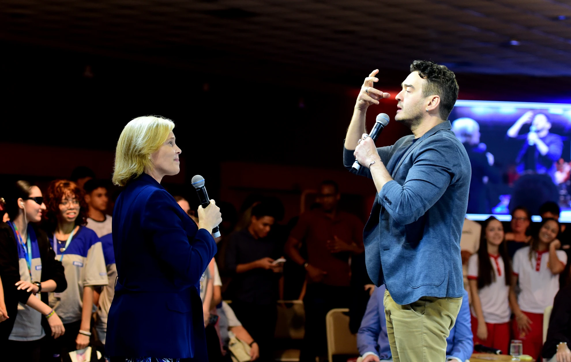 07.08.2025 - Marcos Vera e Adriana Muller durante o evento EducarES. Crédito: Carlos Alberto Silva