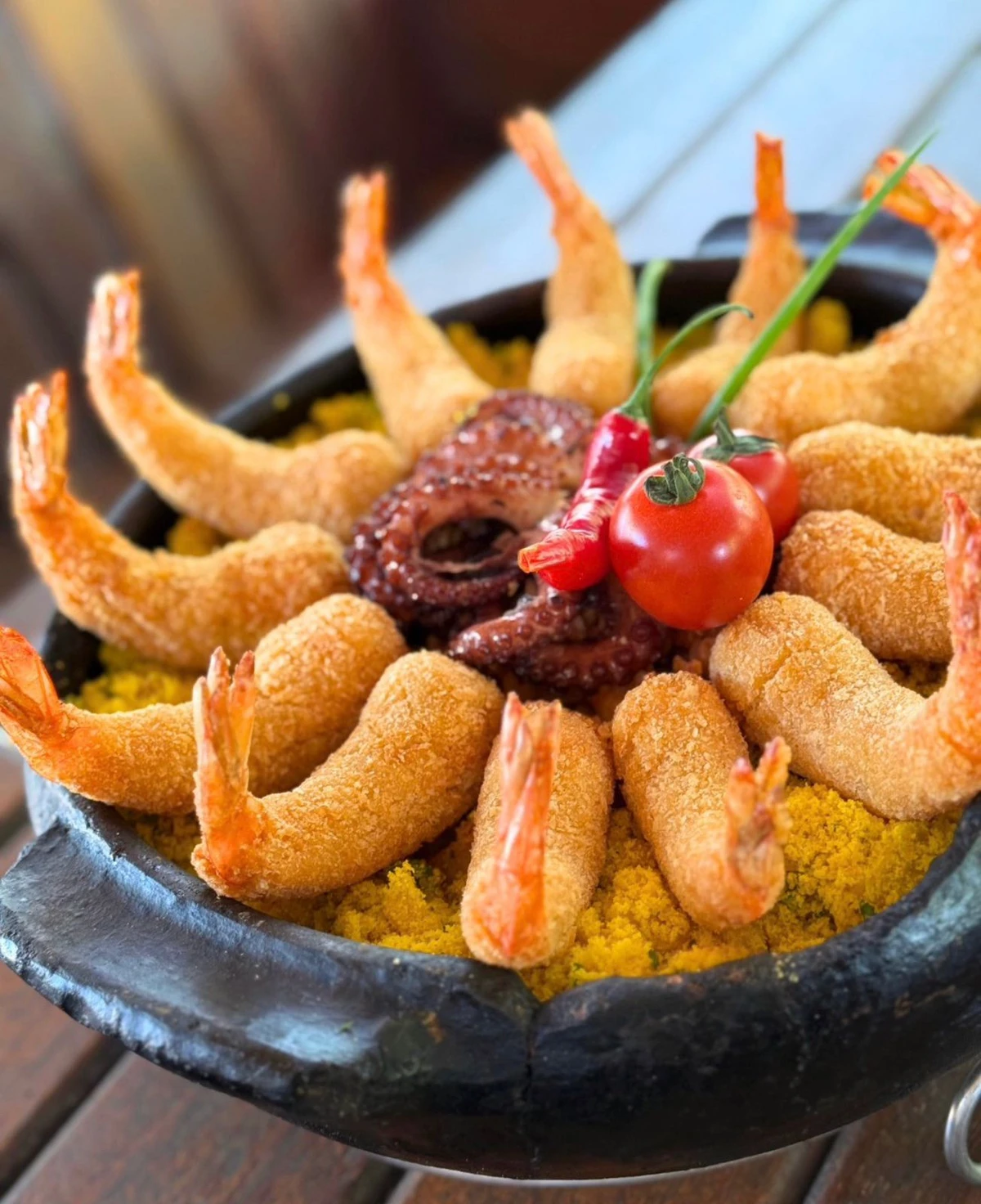 Prato do restaurante Maresia's, em Manguinhos, Serra