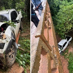 Segundo a PRF, a colisão ocorreu durante uma tentativa de ultrapassagem em local proibido e deixou uma mulher de 47 anos gravemente ferida