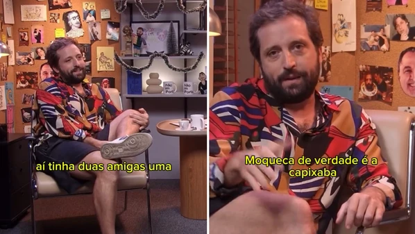 No videocast "Não Importa", o apresentador relatou situação inusitada entre uma amiga baiana e uma capixaba sobre a origem da moqueca e o uso polêmico do dendê