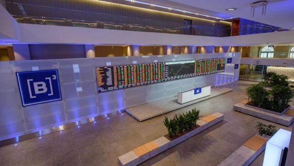 Bolsa de Valores, B3, em São Paulo