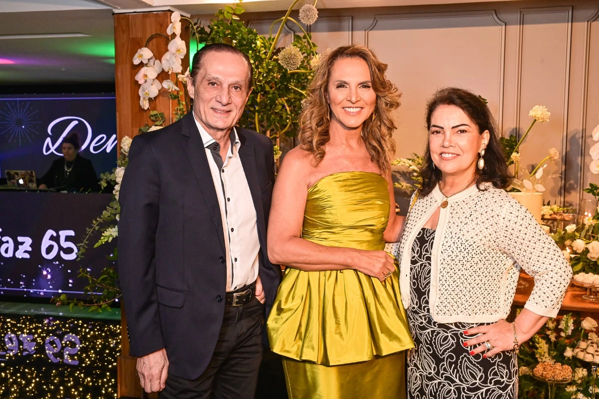 Geraldo e Valéria Schuller com Denise Gazzinelli